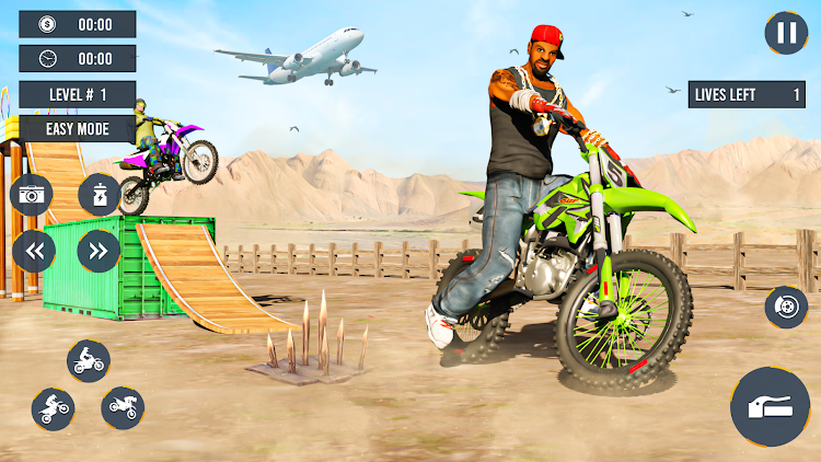 #7. Epic Moto Stunt Challenge (Android) By: Game Dot Studio