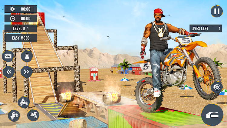 #10. Epic Moto Stunt Challenge (Android) By: Game Dot Studio