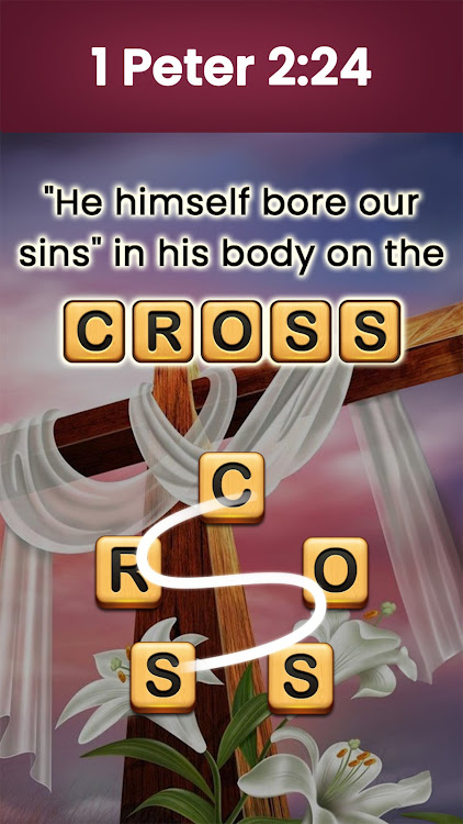 #7. Bible Word Puzzle - Word Games (Android) By: Oakever Games