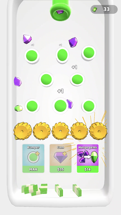 #5. Gems Merge 3D (Android) By: FluffyFoxGames