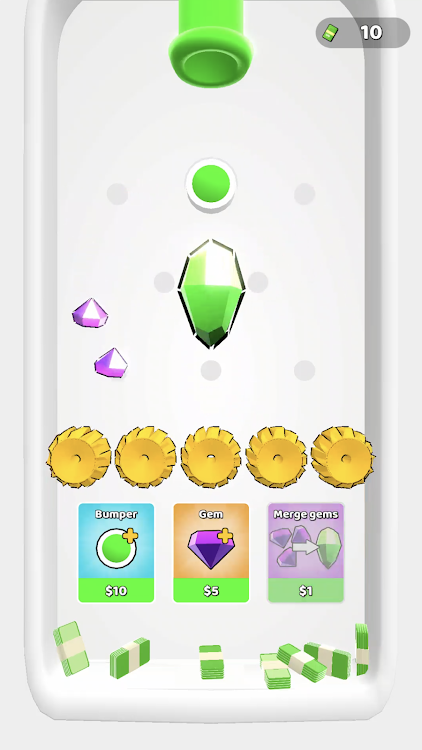 #7. Gems Merge 3D (Android) By: FluffyFoxGames