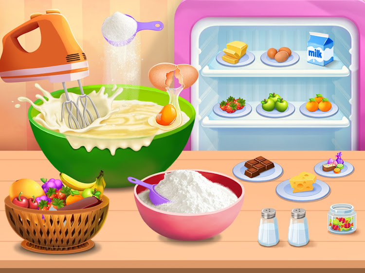 #3. Cake Maker Baking Kitchen (Android) By: Burbuja Games