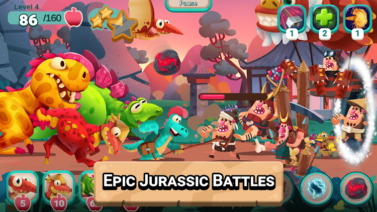 #5. Dino Bash: Travel Through Time (Android) By: pokoko Studio UG (haftungsbeschränkt)