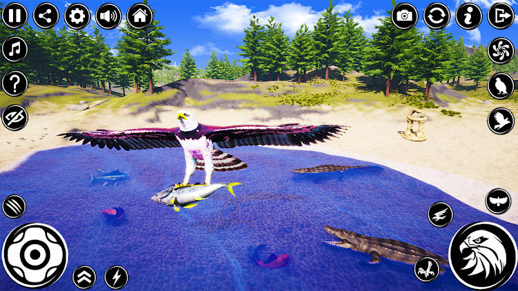 #7. Eagle Simulator: Hunting Games (Android) By: Zezo Global Gamming