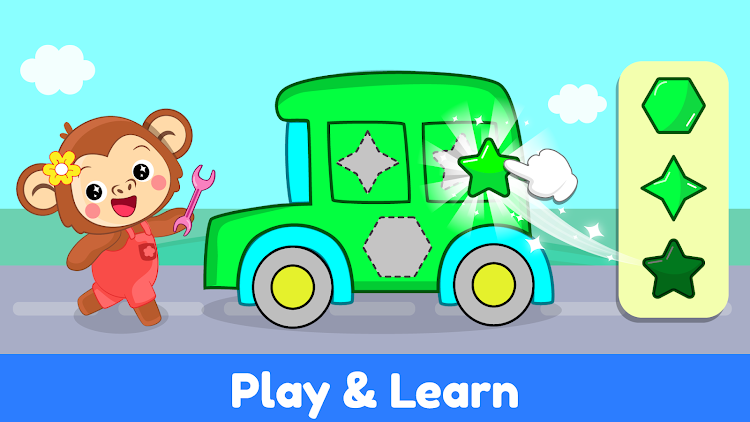 #9. Toddler Games for 2+ year Baby (Android) By: ElePant: Kids Learning Games for Toddlers & Baby