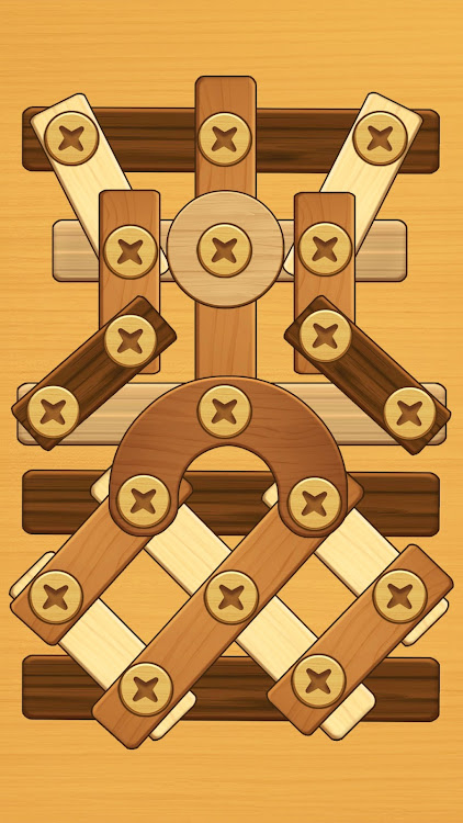 #5. Screw Puzzle: Wood Nut & Bolt (Android) By: FALCON GAMES