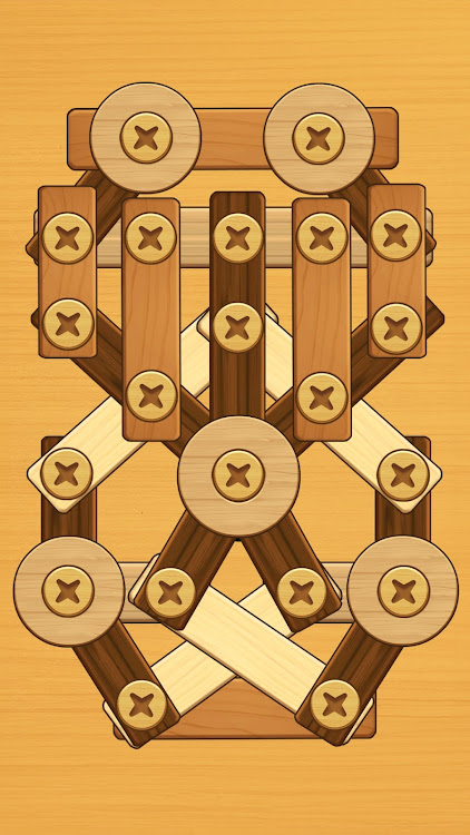 #6. Screw Puzzle: Wood Nut & Bolt (Android) By: FALCON GAMES