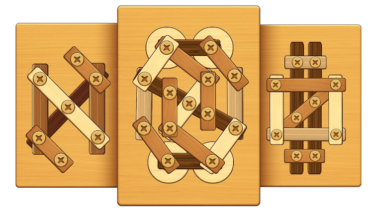 #8. Screw Puzzle: Wood Nut & Bolt (Android) By: FALCON GAMES