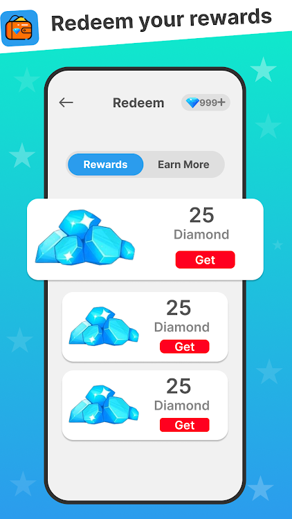 #2. EliteGift Diamond Pass Reward (Android) By: Get Rewards