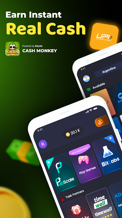 #7. Cash Monkey - Get Rewarded Now (Android) By: CashCraft Games LLC