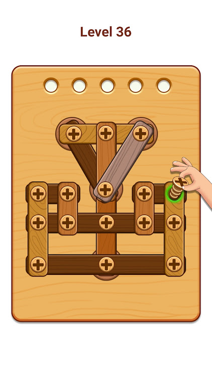 #2. Nuts & Bolts: Wood Puzzle Game (Android) By: Bravestars Casual