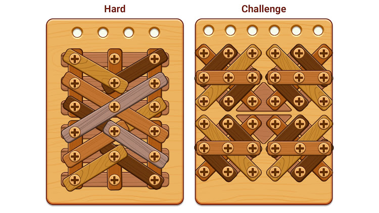 #7. Nuts & Bolts: Wood Puzzle Game (Android) By: Bravestars Casual