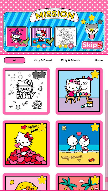 #2. Hello Kitty: Coloring Book (Android) By: Hippo Kids Games