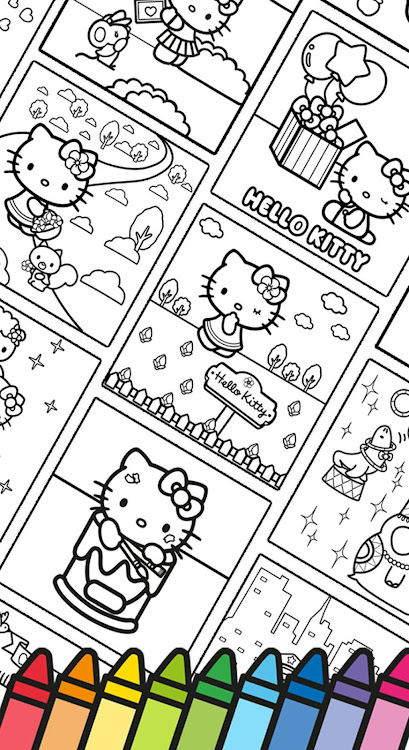 #3. Hello Kitty: Coloring Book (Android) By: Hippo Kids Games