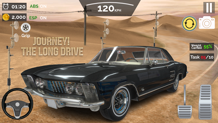 #2. Long Road Trip Games Car Drive (Android) By: Ideogramz Entertainment