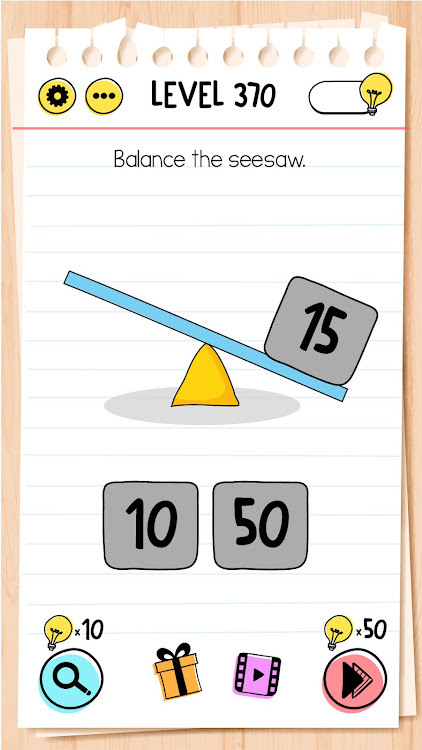 #10. Brain Test: Tricky Puzzles (Android) By: Unico Studio