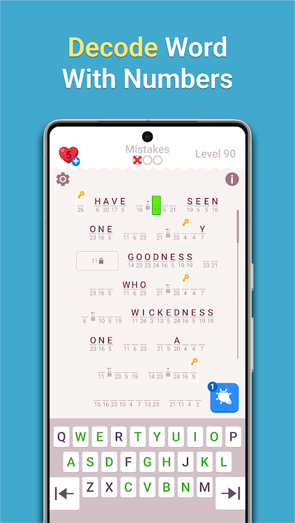 #2. Playsimple Cryptogram (Android) By: PlaySimple Games