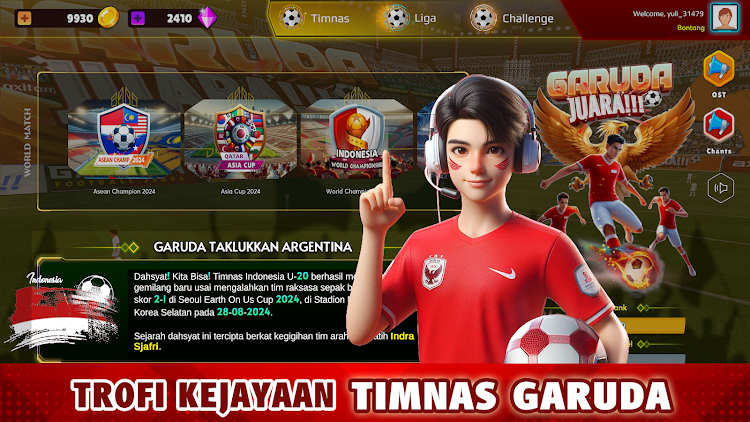 #9. Football Garuda Juara (Android) By: axitama