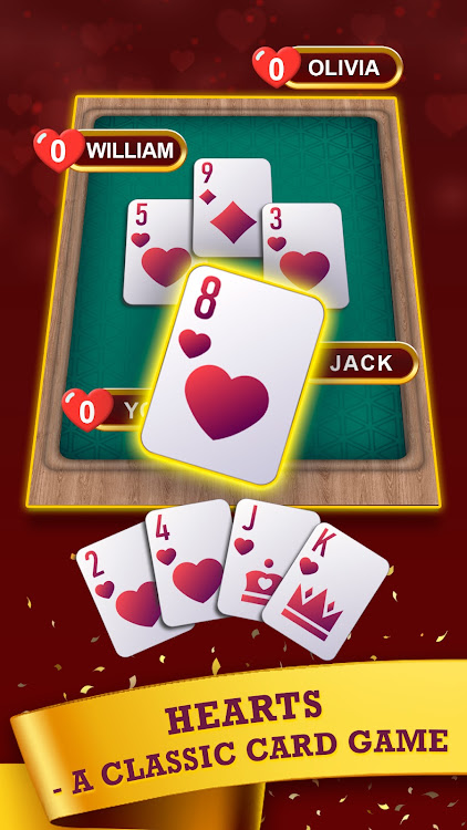 #7. Hearts: Classic Card Game Fun (Android) By: NewPubCo