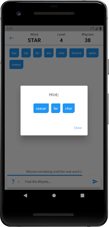 #5. Find the Rhyme (Android) By: piligritm