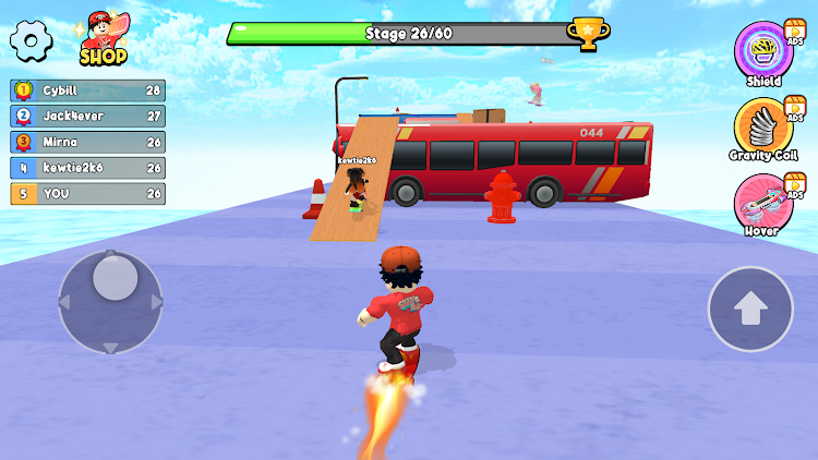 #8. Obby Skateboard: Easy Parkour (Android) By: QUEEN STUDIO