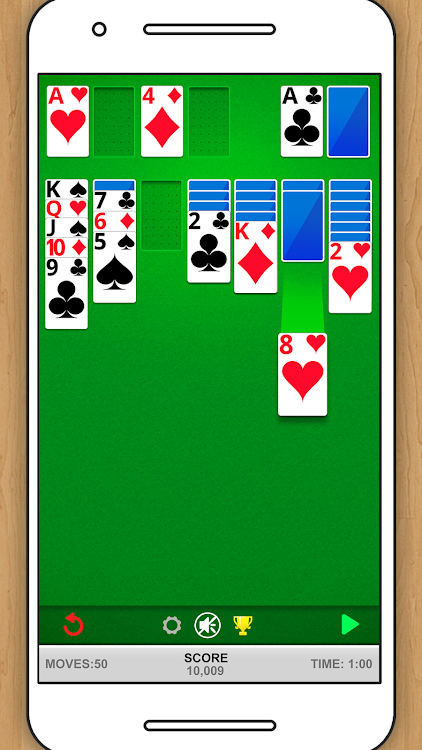 #2. SOLITAIRE CLASSIC CARD GAME (Android) By: STANDARD SOLITAIRE CARD GAME