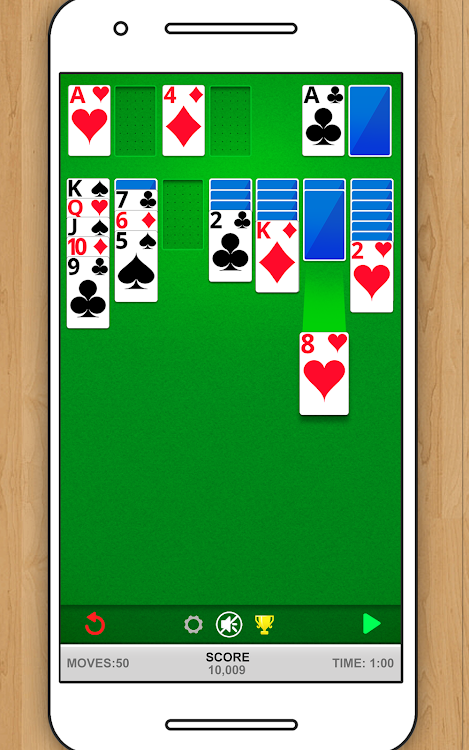 #6. SOLITAIRE CLASSIC CARD GAME (Android) By: STANDARD SOLITAIRE CARD GAME