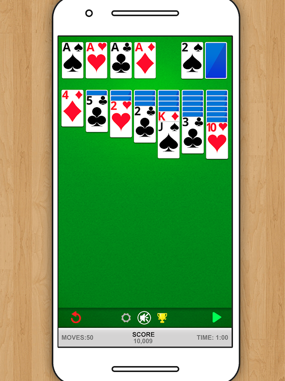 #9. SOLITAIRE CLASSIC CARD GAME (Android) By: STANDARD SOLITAIRE CARD GAME