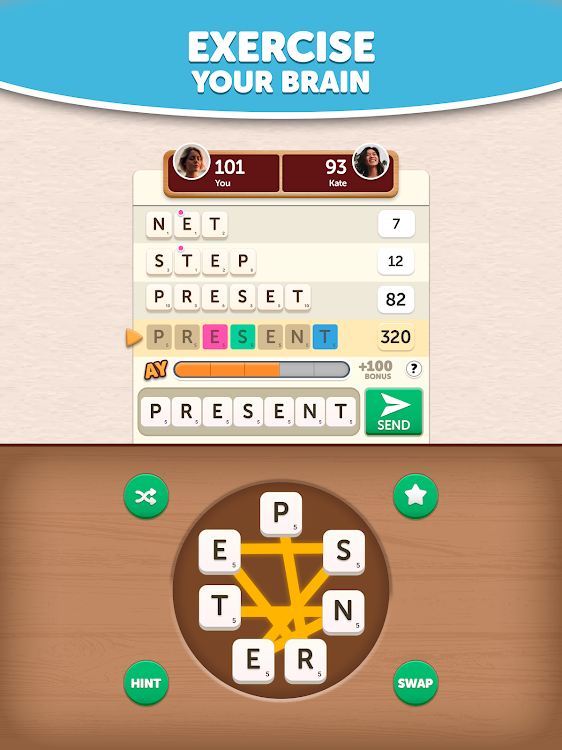 #7. Anagram Yatzy - Word Game (Android) By: FunCraft Games