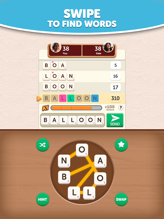 #8. Anagram Yatzy - Word Game (Android) By: FunCraft Games