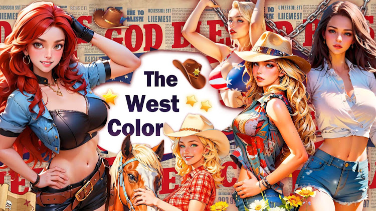 #8. The West Coloring Games (Android) By: Fun Coloring World