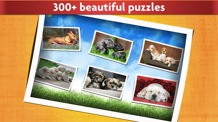 #2. Puzzle Games Dogs Jigsaw (Android) By: App Family Kids - Games for boys and girls