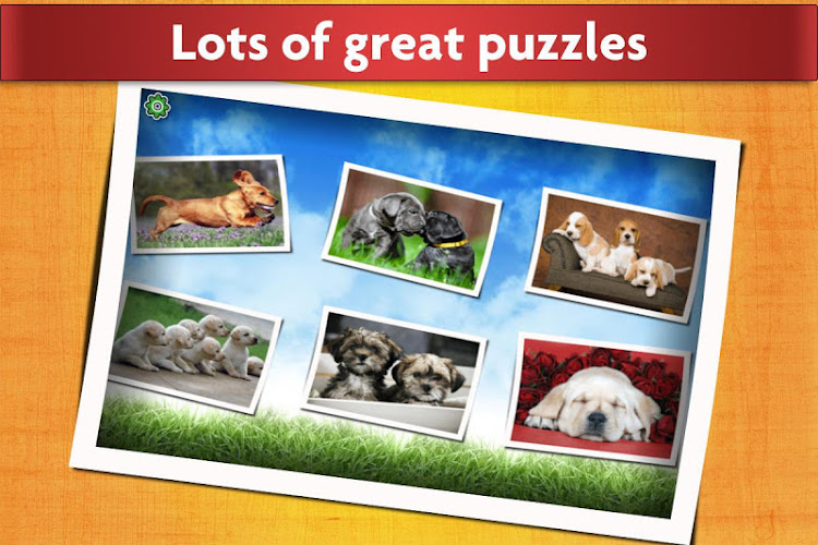 #7. Puzzle Games Dogs Jigsaw (Android) By: App Family Kids - Games for boys and girls