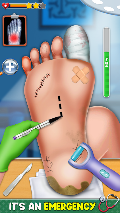 #2. Foot Care: Offline Doctor Game (Android) By: BigByte Games