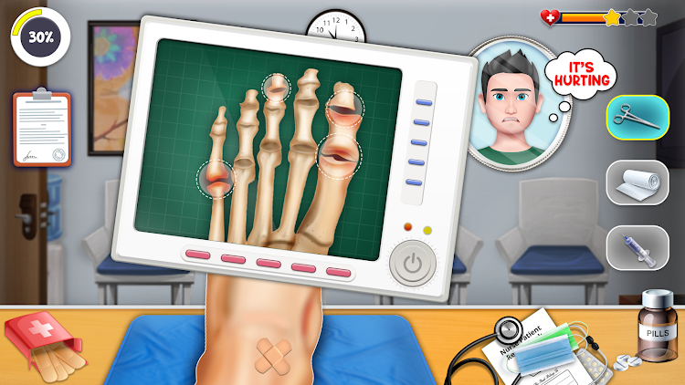 #3. Foot Care: Offline Doctor Game (Android) By: BigByte Games