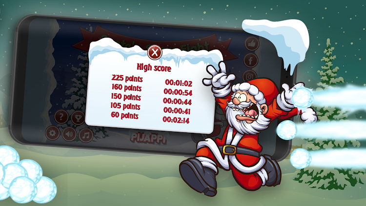 #3. Santa's Snow Fight (Android) By: Pijappi