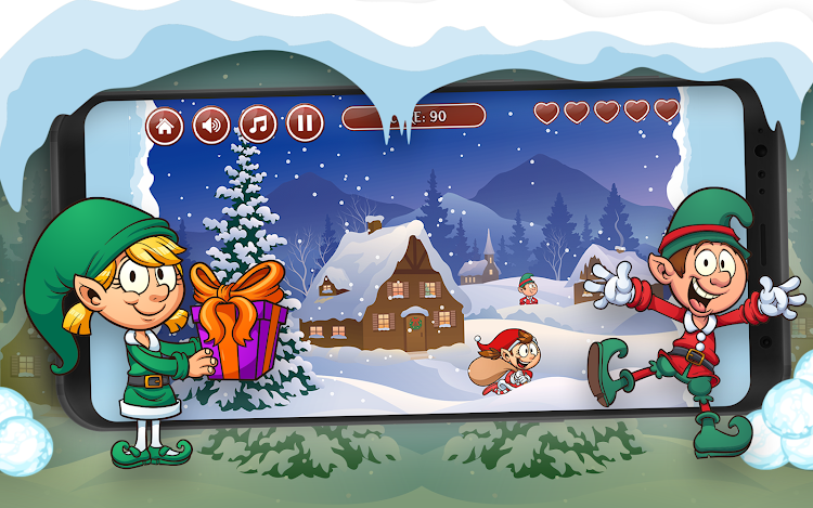 #5. Santa's Snow Fight (Android) By: Pijappi