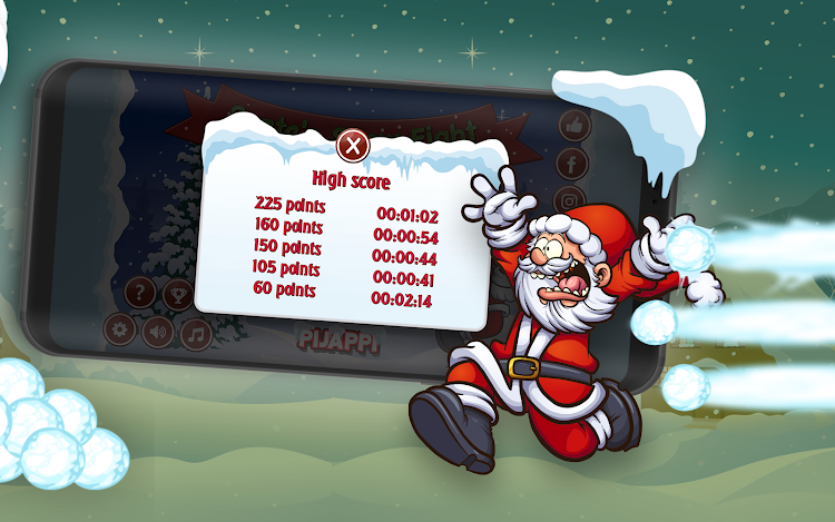 #6. Santa's Snow Fight (Android) By: Pijappi