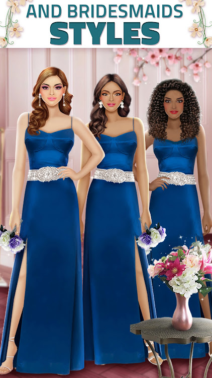 #3. Super Wedding Dress Up Stylist (Android) By: Games2win.com