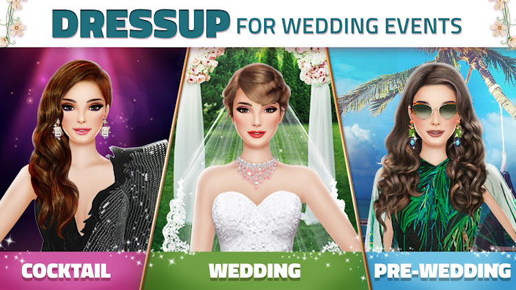 #6. Super Wedding Dress Up Stylist (Android) By: Games2win.com