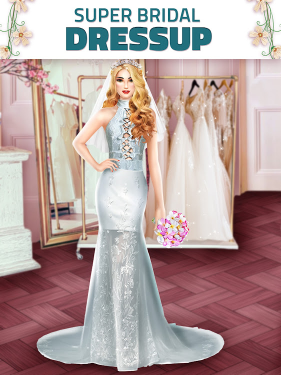 #9. Super Wedding Dress Up Stylist (Android) By: Games2win.com