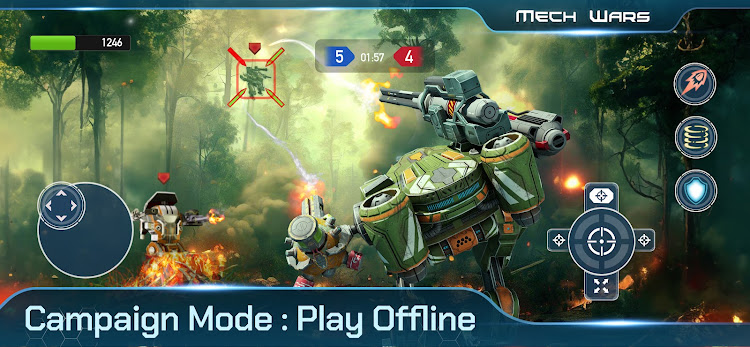 #3. Mech Wars Online Robot Battles (Android) By: MOMEND