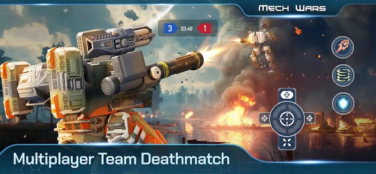 #5. Mech Wars Online Robot Battles (Android) By: MOMEND