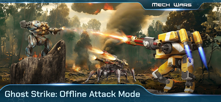 #6. Mech Wars Online Robot Battles (Android) By: MOMEND