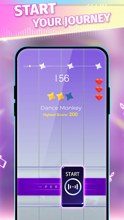 #6. Magic Piano Star:EDM Music (Android) By: Happy Go Game