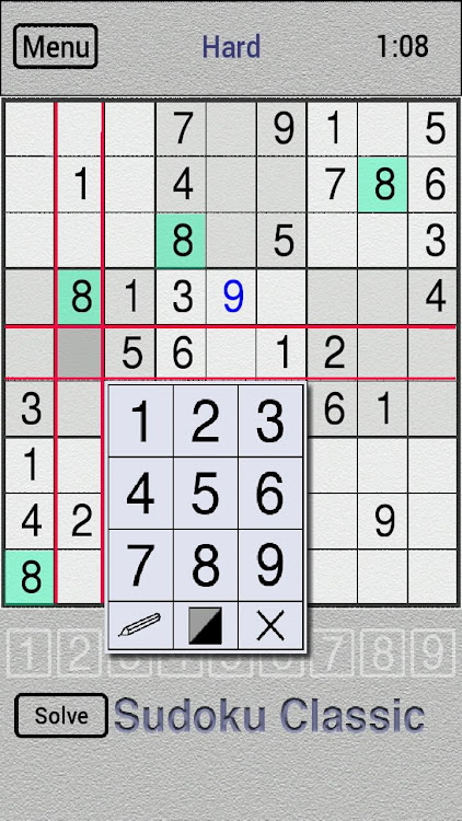 #4. Sudoku & Sudoku solver (Android) By: MikeGol