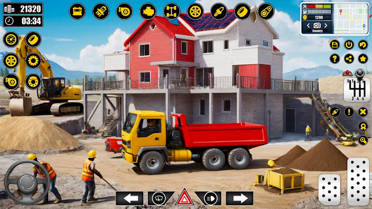 #4. Real Offroad Construction Game (Android) By: Game Pace