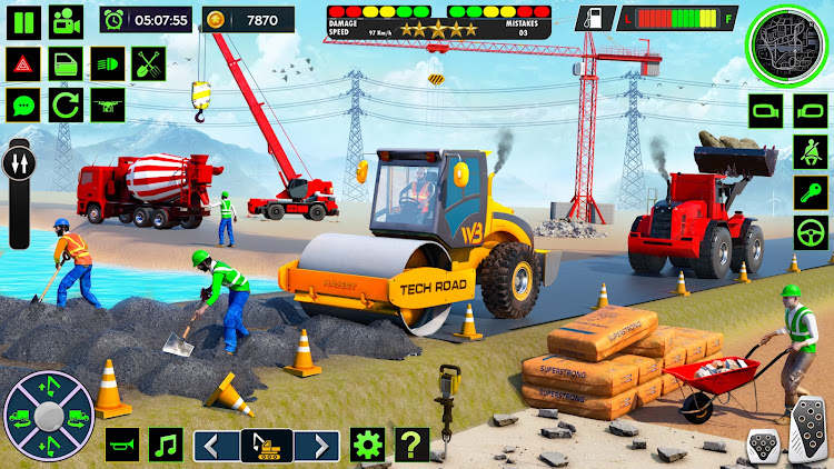 #6. Real Offroad Construction Game (Android) By: Game Pace