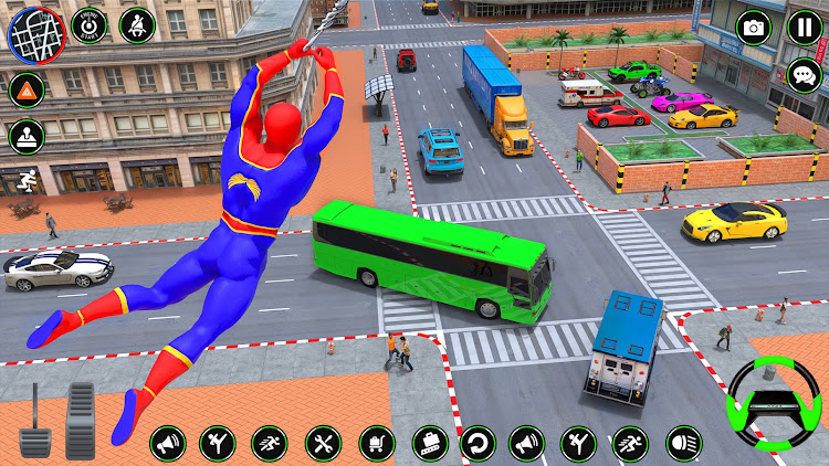 #4. Spider Rope Hero: Spider Games (Android) By: Warrior Zone