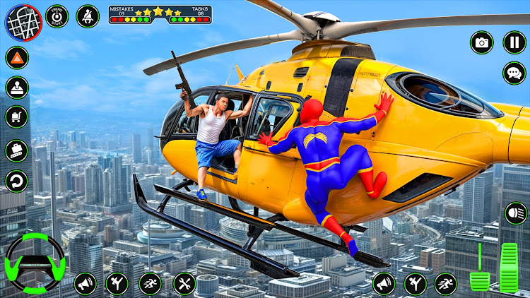 #6. Spider Rope Hero: Spider Games (Android) By: Warrior Zone